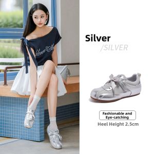 CAMEL | Silver Autumn New Sweet and Versatile Ballet-style Sneaker