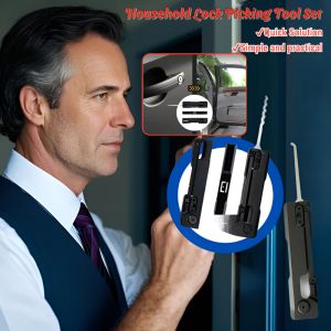 Lock Picking Tool Set Car Door Lock Pick Decoder Unlock Locksmith Tools Household Lock Pick Set