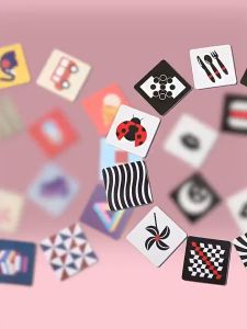 🇲🇾 0-36 Months Newborn Learning card Toys Children Early Educational Black & White Cognitive Card Ready Stock Babymommy