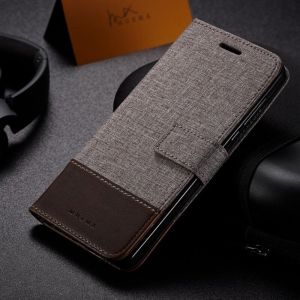 Canvas Flip Case For Xiaomi Mi 14T 14 Pro Mi14T Mi14 Xiaomi14T Xiaomi14 Cloth Leather Phone Cover Casing Card Slot Wallet Stand Holder Shockproof Anti Fingerprint Anti Drop