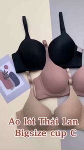 Áo ngực nữ bigsize cup C không mút có gọng quả to bản lưng che ngấn mỡ T826 ThaiBigsize