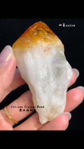 💛 Citrine Crystal Wand ✨ Citrine is known as the “Merchant’s Stone” 💛 黄水晶权杖 ✨ 黄水晶象征财富与自信,常被称为“