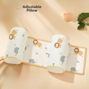 Newborn Baby Shaping Pillow Buckwheat Fill Side Sleep Positioner 0-6 Months Old Infant Anti-Flat Head Correction Pillow