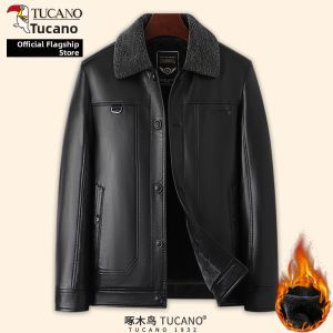 TUCANO | Insulated Warm Fleece Lined Mens Leather Jacket