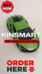 Kinsmart 1:38 Lamborghini Revuelto Diecast Vehicle Model Cars RIC (19917) Collection Toys for Kids