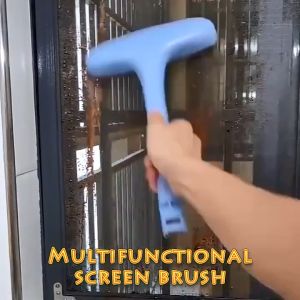 2 in 1 Double Sided Window Dust Removal Brush/ Household Lengthened Window Scraper / Non-disassembly Glass Screen Window Cleaning Brush