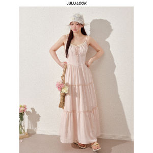 JULULOOK | Đầm Nghỉ Dưỡng Kích Cỡ Lớn Viền Ren Sakura Maiden