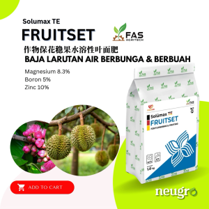 FAS AGRI FRUITSET (1KG) Foliar Fertilzer Micronutrients Mg 8.3% B 5% Zn 10% Fruit Flower Booster Fertilizer Baja Penggalak Bunga Buah