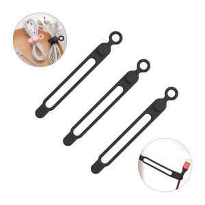Silicone Cable TiesCord OrganizerCable StrapsReusable Cord TiesTravel Cable Organizer Cute Elastic Tie Wire Ties