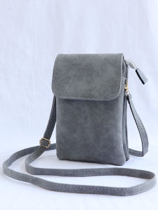 กระเป๋าสะพายข้างผู้หญิงสำหรับใส่โทรศัพท์มือถือ กระเป๋าสะพายข้างแบบซิปขนาดเล็ก กระเป๋าใส่เหรียญแบบอเนกประสงค์ กระเป๋าสะพายข้างสไตล์เกาหลี