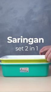 Numan - Baskom Kotak dengan Saringan Set