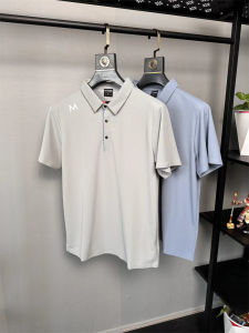 Áo Thun Polo Nam Ice Silk in Chữ Cổ Polo Thường Ngày Mùa Hè Thời Trang Ngoài Trời Tay Ngắn Cao Cấp Chất Liệu Polyester