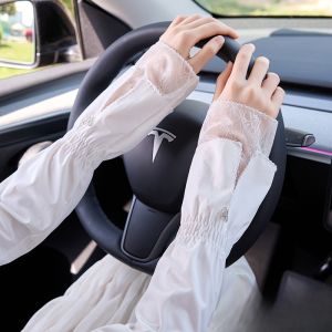 Miiow | Womens Summer Outdoor Cycling Driving UV Protection Loose Ice Sleeve Sunscreen Breathable Sunguard Hand Arm Covers MiiOW