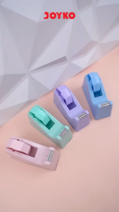 TAPE CUTTER JOYKO TD-103PTL PASTEL / Tape Cuter Dispenser / Tempat Selotip Joyko Pastel TD-103 PTL