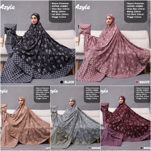 Mukena Dewasa Rayon Premium Size Jumbo Motif Azyla