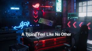 ROG Azoth 75% Wireless DIY Custom Gaming KeyboardOLED DisplayThree-Layer DampeningHot-Swappable (Black/White)