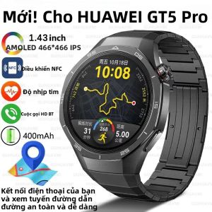 Đồng Hồ Thông Minh Huawei Watch GT5 Pro Màn Hình AMOLED HD NFC GPS Bluetooth Gọi Điện Theo Dõi Sức Khỏe Dành Cho Nam Và Nữ