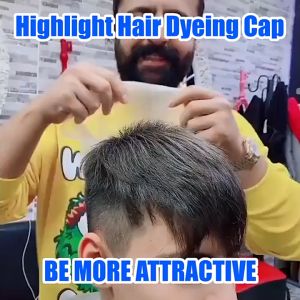O-New Salon Dye Silicone Cap Hair Salon Coloring Highlighting Reusable Set Frosting Tipping With Crochet Hook
