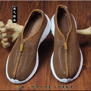 Summer Monk Shoes Monk Mesh Surface Shoes Mens Shoes Breathable Refreshing Non Slip Monk Shoes Monk Shoes Zen Casual Retro Net Flats