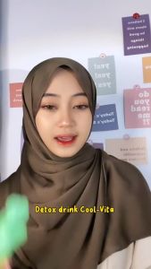 [16 Pouch] Coolvita Minuman Fiber Detox dengan Enzim Pendamping Diet Pelangsing Badan Rasa Ekstrak Buah dan Sayuran