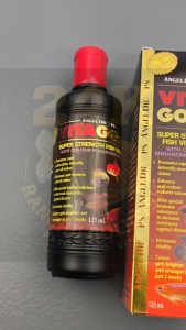 ANGEL DROPS VITA GOLD FISH VITAMINS 125ML COLOR ENHANCER FOR AQUARIUM FRESHWATER FISH
