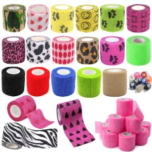 6/12PCS Gauze Bandage Self-adhesive Breathable Elastic Bandages for Nail Tattoo Art Sports Fixing Finger Wrist Leg