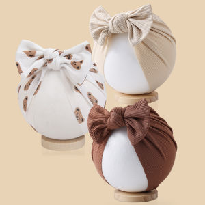 3 Cái/lô Mũ Turban In Hoa Ấn Độ Cho Bé Trai Bé Gái Có Nơ Buộc Tóc Mũ Beanie Kiểu Thắt Nút Khăn Trùm Đầu Dễ Thương Dành Cho Bé Từ 0-24 Tháng Tuổi Dùng Được Cho Cả Bé Trai Và Bé Gái