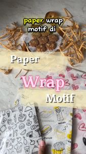 100Pcs Kertas Nasi 30x30 Laminasi Motif Printing Anti Lengket KFC MG Paper Food Grade Dragon Pack