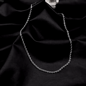 Twist Chain Stainless Steel Necklace Hip Hop Clavicle Titanium Steel Europe Necklace Rantai Fashion Man