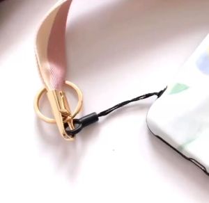 Tali Lanyard Leher Panjang Gantungan HP Bahan Kanvas Import