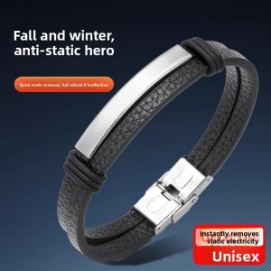 MONLEYTA | Wireless Anti-Static Japanese Bracelet Men Women Style Static Discharge Device Human Body Eliminator Bracelet For Autumn Winter