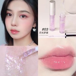 Hydrating Glass Lip Oil Glossy Moisturizing Lip Color Womens Plump Lip Natural Look Long Lasting Color Lipstick by Piacontact