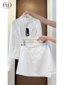 Elegant Leisure White Thin Jacket Dress Set