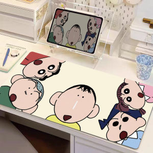 Bandai | Crayon Shin-chan Mouse Pad Cute Cartoon Desk Pads Non-slip Office Computer Keyboard Mat XXL Anime Desktop Protective Rug