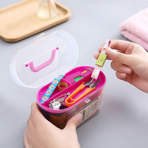 AmoKi Sewing Kit Box Set Household Sewing Tools Portable Sewing Kit 10 in 1 Random Color