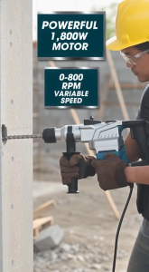 Industrial Heavy-Duty Chipping Gun Hammer Drill