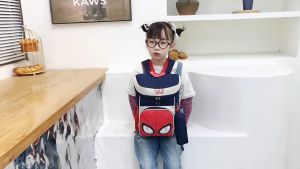 Balo cho bé trai gái chống gù mẫu giáo hình tiên cá động vật đáng yêu ba lô cặp sách form hộp trẻ em mầm non lớp lá chống nước cho bé từ 3 đến 6 tuổi