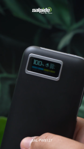 Salpido PWB127 10000MAH Power Bank Li-ion Polymer Battery (Fast Charging -22.5W(max) /Built-in-Cable /PD Charging)