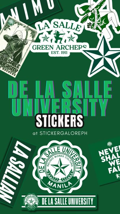 DE LA SALLE UNIVERSITY VINYL STICKER (WATERPROOF AND SCRATCH PROOF ...