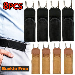 Adjustable Buckleless Belt for Men Hook Elastic Waist Buckle Free Waist Belt Tactical Casual No Buckle Invisible Belts Men Gift