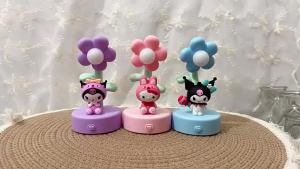 Sanrio | Cute Sanrio LED nightlight mini desk lamp Kuromi Sinoroll Hello Kitty My Melody Pochacco desktop decorations birthday gift.
