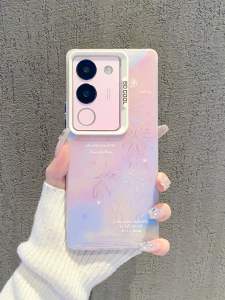 Ins Style Fresh Colorful Firework Phone Case for Vivos17/S16Pro New Fashion High-End Sensation Suitable for Vivos18Pro S15/S12 Anti-Fall Protective Case for Women