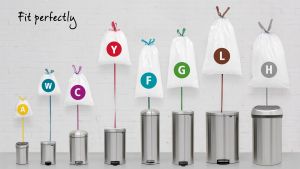 Brabantia ถุงขยะ สำหรับขนาด 20ลิตร 3 แพ็ค (60ใบ) Perfect Fit Bags Code Y 20 Litre 3 Rolls 60 Bags