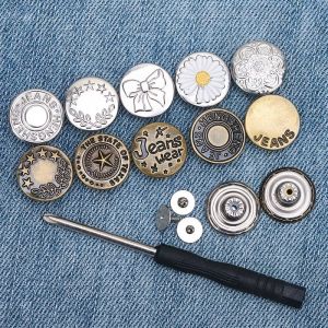 No-Punching Jeans Button Waist Adjustment Tool No-Sew No-Nail Adjustable Waist Buckle Accessory for Home Fabric And DIY Sewing