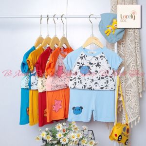 [Siêu Hot] Đồ Bộ Cộc Tay Mùa Hè Cho Bé Trai Bé Gái MinKy Mom Bộ Quần Áo Ngắn Tay Thun Lạnh Cho Trẻ Em Trai Gái NHIỀU THÚ Lovely Kids Official Store