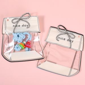 30Pcs Cute Bow Pattern Reusable Self Seal Jewelry Bags Storage Pouches Gift Packaging Bags,Bracelet Necklace Earrings Display