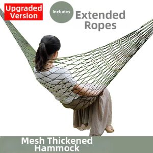 PATGEAR | Thickened Nylon Roped Mesh Net Bed Hammock Chair