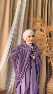 Mukena Traveling Mini Pouch Kecil 2 in 1 Dewasa Jumbo Parasut Premium Korea Free Sajadah - Mukenah Travelling ALULA Terbaru