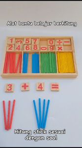 [ALONK.S] [BELI DIATAS 50RB FREE GIFT] INTELLIGENCE STICK / Belajar Berhitung / Mainan Edukatif Stick Matematika Mainan Anak Pandai Berhitung Belajar Berhitung Matematika Intelligence Stick Stick Kayu Matematika Picka Boo