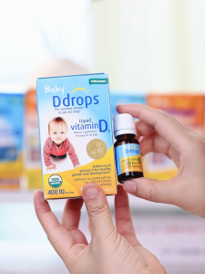 Ddrops Baby Vitamin D3 400 IU (90 Drops) | Halal & Pediatrician Recommended | Supports Bone Teeth & Immunity for Infants